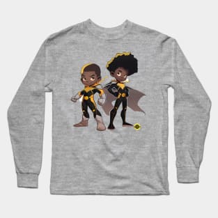 Biff and Kiff Superhero Kids Long Sleeve T-Shirt